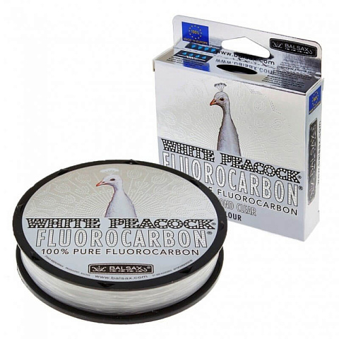 Флюорокарбон Balsax White Peacock Fluorocarbon 100м 0,18мм