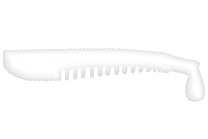 Виброхвост LureMax YOBBO 4''/10см, LSY4-06-020 Glow White (6 шт.)