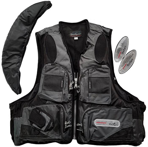 Жилет рыболовный (плавающий) Aqua Sport серый