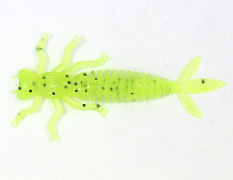 Силиконовая приманка LureMax KARAKATITSA 3''/7,5 см, 002 - Lime pepper (6шт)