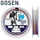 Шнур Gosen W4 braid 150м #2.5 (0,27mm) 13kg цветной
