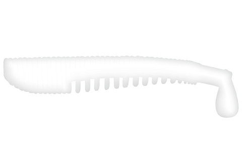 Виброхвост LureMax YOBBO 4''/10см, LSY4-06-020 Glow White (6 шт.)