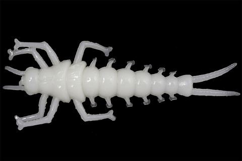 Силиконовая приманка LureMax STONE FLY 1,5"/4,5 см,009-White UV (10 шт)