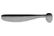 Виброхвост LureMax SLIM SHAD 4''/9,5см, LSSLS4-07-027 Black Shad (7 шт.)