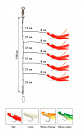 Снасточка морская Akara Octopus System SP004 H5 №5/0 Red