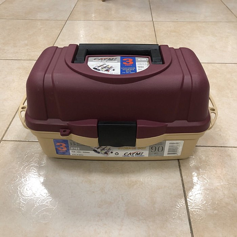 Ящик для снастей и приманок Cayme 3 полки