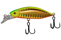 Воблер LureMax Crash Minnow 55S-007-Flash Chartreuse, 6,6гр, тонущий