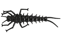 Силиконовая приманка LureMax STONE FLY 2,5"/6,5 см,006-Black (8 шт)