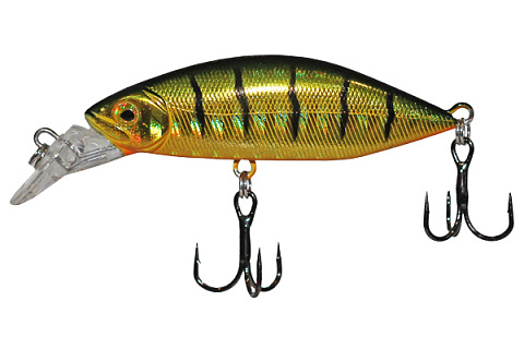 Воблер LureMax Crash Minnow 55S-014-Hot Perch, 6,6гр, тонущий