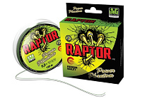 Шнур Power Phantom Raptor PE, 135м, зеленый fluo #1,5, 0,2мм, 15,4кг