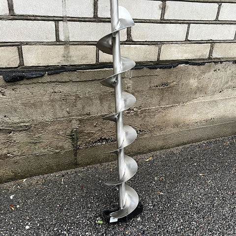 Шнек титановый телескопический под шуруповерт 130мм