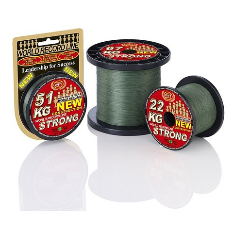 Плетеный Шнур WFT Strong зеленый 300m 0.32mm 51kg
