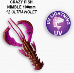 Приманка Crazy Fish Nimble 4" 43-100-12-6