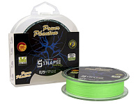 Шнур Power Phantom Synapse NANO PE 100m, fluo-green #0,12 (2,7кг), 0,055mm