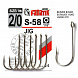 Крючки для микроджига Fanatik S-58 #2/0 (6шт)
