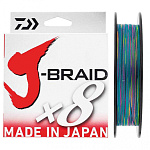 Плетеный шнур Daiwa J-braid X8 150м 0.28мм многоцветный