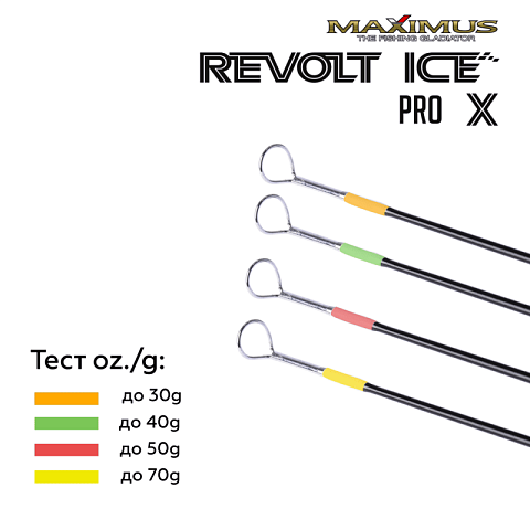 Зимняя удочка Maximus REVOLT ICE PRO X 281MH до 40гр