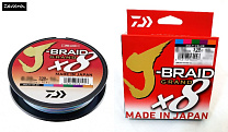 Плетеный шнур Daiwa J-braid GRAND X8 300м 0.42мм многоцветный