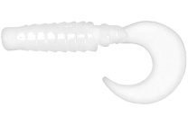 Твистер LureMax Ebisu 2,5"/6,5см, LSE25-020 Glow White (10 шт.)
