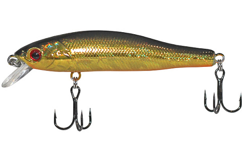 Воблер LureMax Jet Minnow 70SF-002-Holo Smoke, 6гр, медленно всплывающий