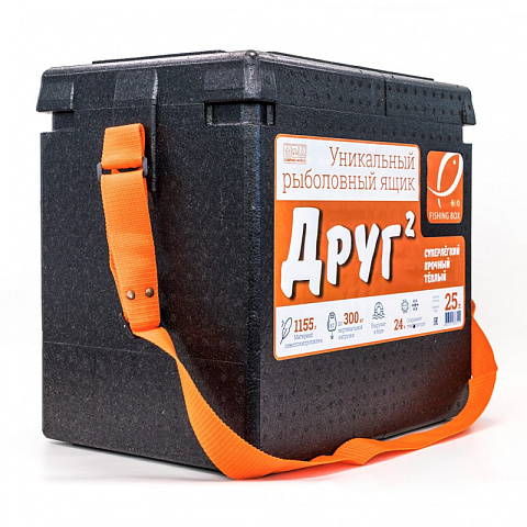 Рыболовный ящик Camping World Друг-2 25 л черный (до 300кг)