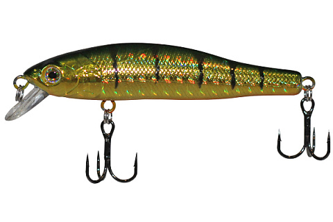 Воблер LureMax Jet Minnow 70SF-014-Hot Perch, 6гр, медленно всплывающий