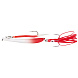 Пилькер Bottom Strike BiColor Pilk 400g #2 White-Fl.Red/GLOW #10/0