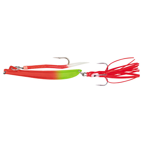 Пилькер Bottom Strike BiColor Pilk 1000g #4 Fl.Red-Fl.Chart/GLOW #10/0