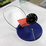 Зимняя жерлица с большой катушкой (косая стойка)