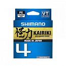 Плетенка Shimano Kairiki 4 PE 150 м 0.06мм 4.4кг серая