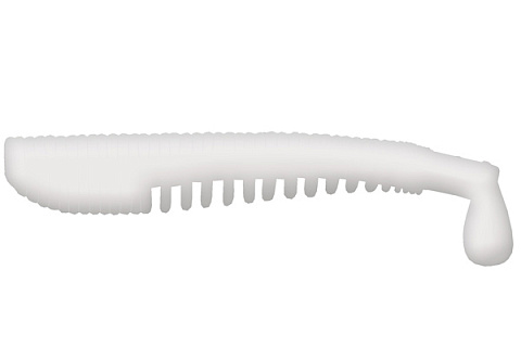 Виброхвост LureMax YOBBO 2,5" / 6см, LSY3-009 White UV (10 шт.)