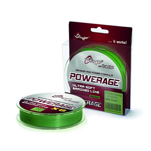 Шнур Stinger PowerAge X8 150m Ol.Green 0,19