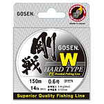 Шнур Gosen W4 braid Hard Type 150м #1.5 (0,216mm) 14,0kg зеленый