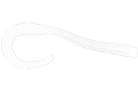 Твистер LureMax LOMBRIZA 4''/9,5см, LSL4-020 Glow White (10 шт.)