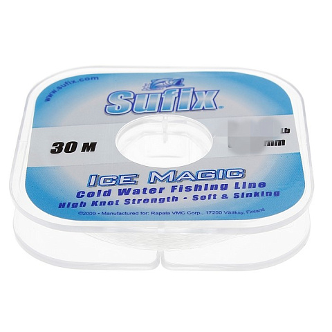 Леска зимняя Sufix Ice Magic x12 прозрачная 30м 0.245мм 5,4кг