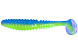Виброхвост LureMax AYAME 4''/9,5см, LSA4-06-028 Blue Canary (6 шт.)