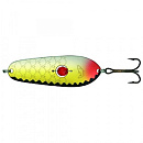 Блесна колеблющаяся Kuusamo Rasanen 70/20 с камнем BL/Ye-S