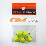 Чебурашка разборная AM Fishing желтый 7гр (5шт)