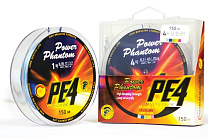 Шнур Power Phantom PE4, 110м, многоцветный #0,6, 0,12мм, 5,9кг