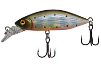 Воблер LureMax Crash Minnow 55S-005-Brown Trout, 6,6гр, тонущий