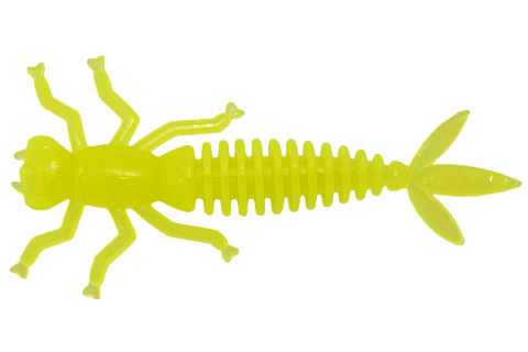 Силиконовая приманка LureMax KARAKATITSA 2''/5 см, 001 - Chartreuse (8шт)