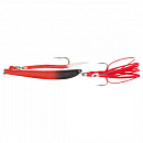 Пилькер Bottom Strike BiColor Pilk 1000g #3 Fl.Red-Black/GLOW #10/0