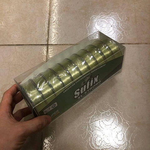 Леска Sufix Sufix XL Strong x10 зеленая 100-1000м 0.16мм 2,2кг