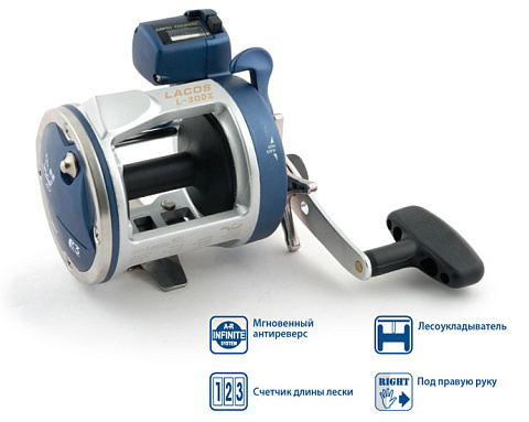Катушка Line Winder Lacos L-30 DX праворукая NEW