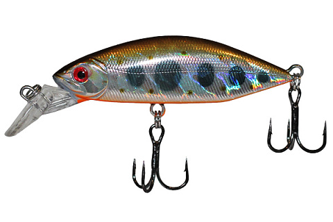 Воблер LureMax Crash Minnow 55S-004-Rainbow Trout, 6,6гр, тонущий