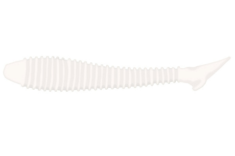 Виброхвост LureMax SEEKER 2,5''/6,5см, LSSK25-009 White UV (10 шт.)