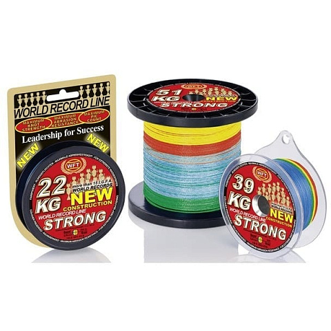 Плетеный Шнур WFT Strong multicolor 300m 0.32mm 51kg