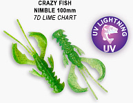 Приманка Crazy Fish Nimble 4" 43-100-7d-6