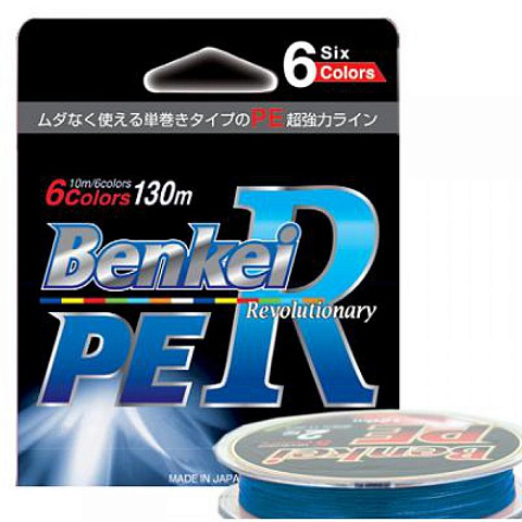 Шнур Benkei PE Revolutionary 130м #0.8 0.145мм/7.7кг 6 цветов