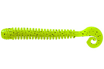 Червь LureMax CHEEKY WORM 4''/10см, LSCW4-002 Lime pepper (10 шт.)
